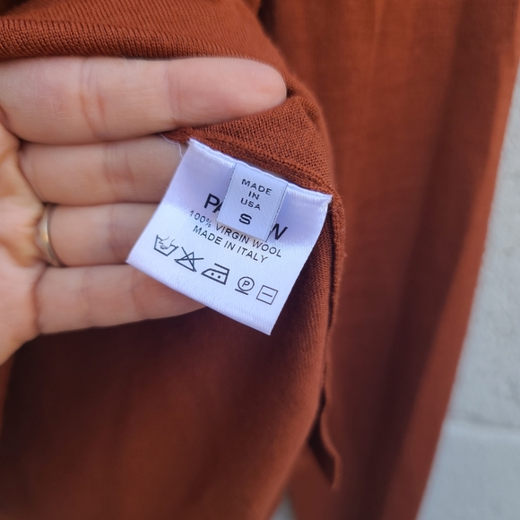 Partow | Greta Merino Wool Sweater in Rust - Picture 15 of 16